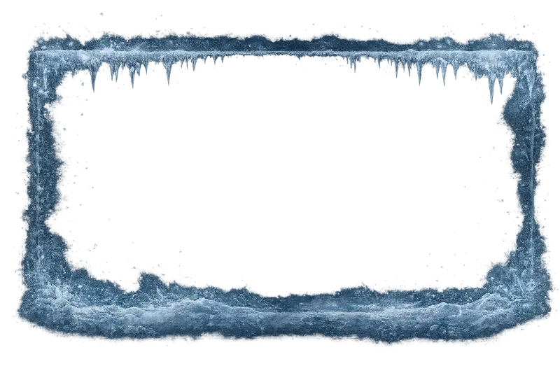 Ice Fishing - frost border